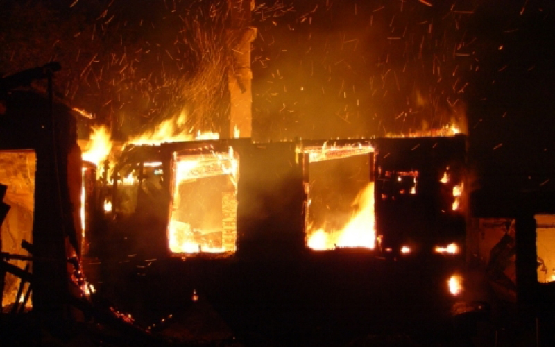 В Суражском районе сгорел дом