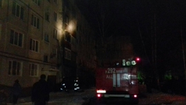 В Брянске пожарные спасли из горящей квартиры двух детей и мужчину