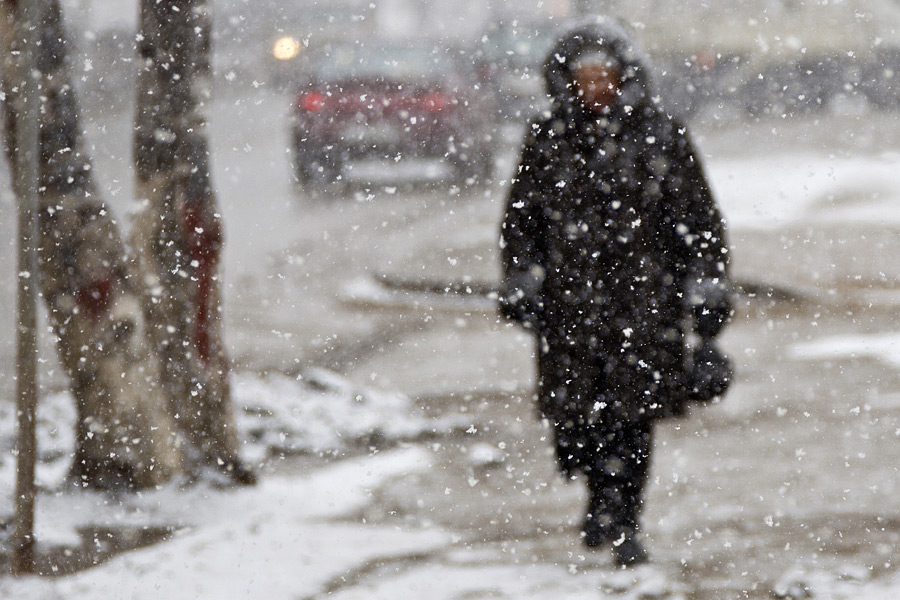Снег, метель и до -18ºC в понедельник в Брянской области