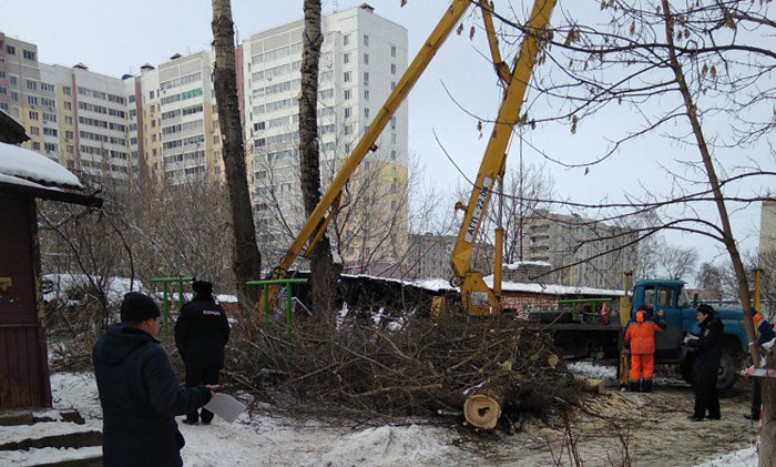 Несчастным случаем с упавшими с вышки брянскими рабочими занялись следователи