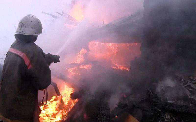 В брянском селе сгорел частный дом