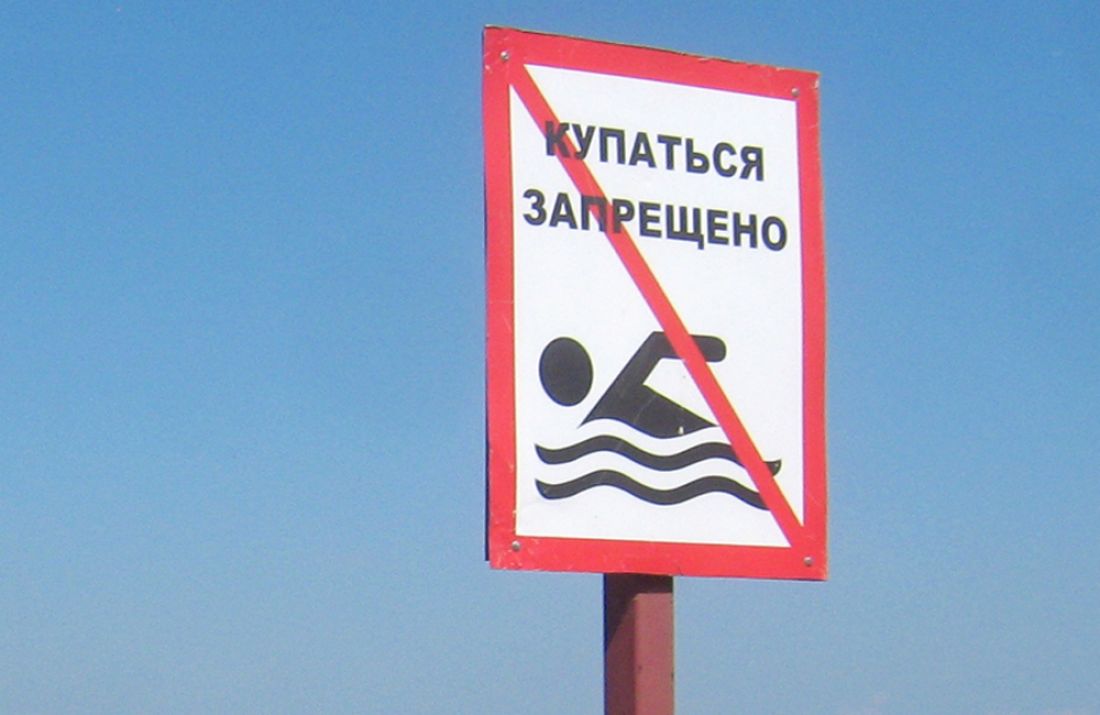 Таблички, запрещающие купание, установили на двух пляжах Брянска