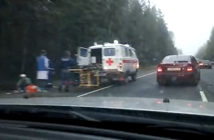 Брянский микроавтобус попал в ДТП в Ленобласти