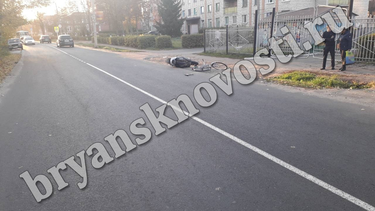 Водитель скутера в Новозыбкове сбил велосипедиста