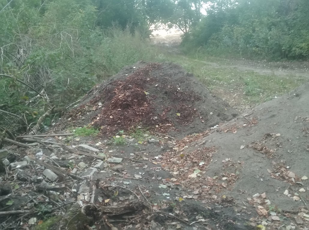 В Брянске замаскировали мусорную кучу у воинского мемориала