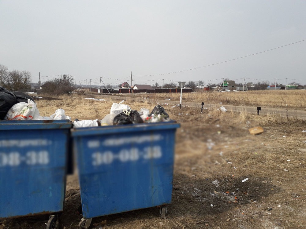 Жителям брянской деревни надо пройти километр, чтобы выбросить мусор
