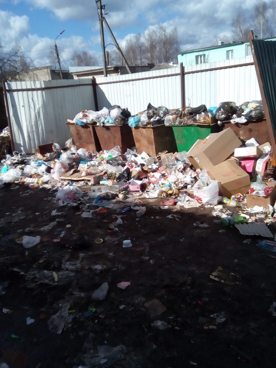 Жители Дубровки утопают в мусоре