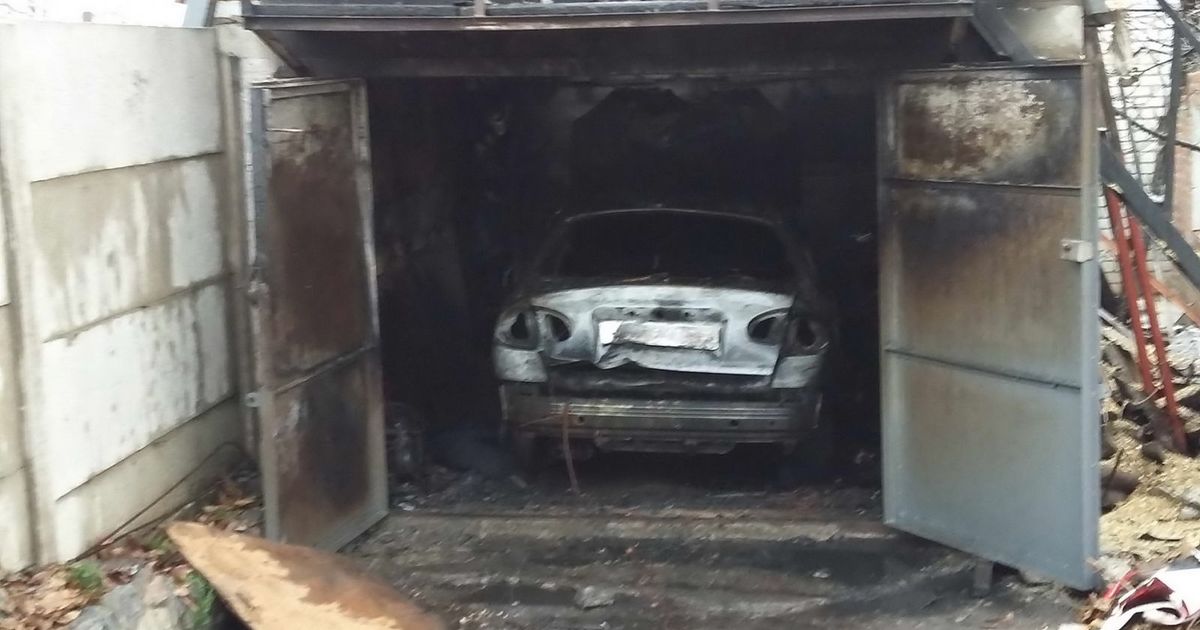 В Унече сгорел автомобиль