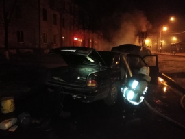 В Фокинском районе Брянска сгорел автомобиль