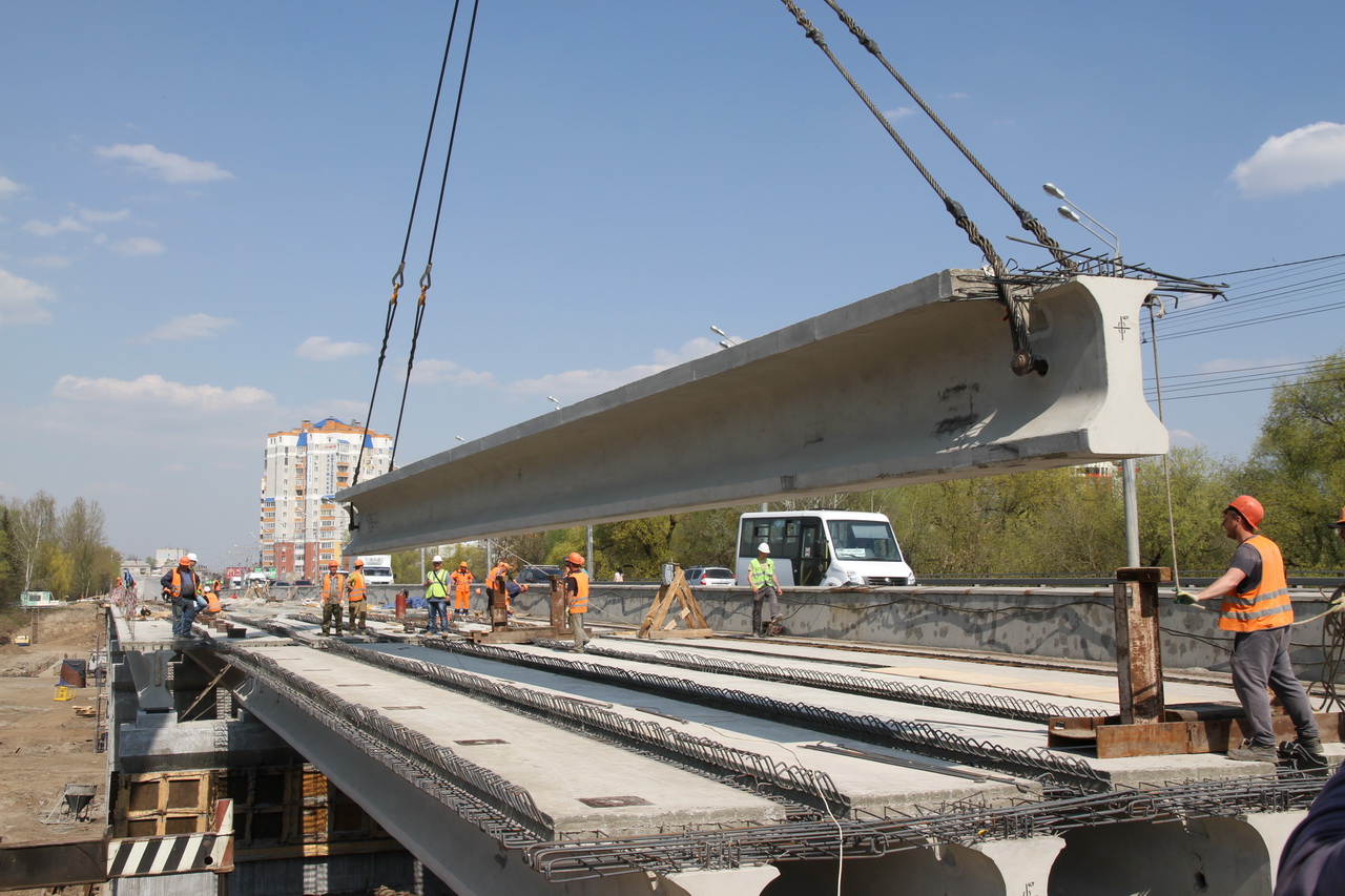 Реконструкция Первомайского моста в Брянске движется к концу