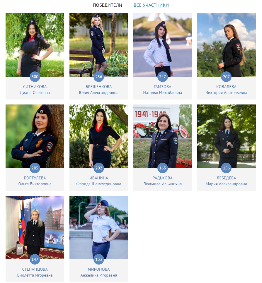 В Брянске во второй этап конкурса «Леди в погонах – 2019» прошли 10 участниц