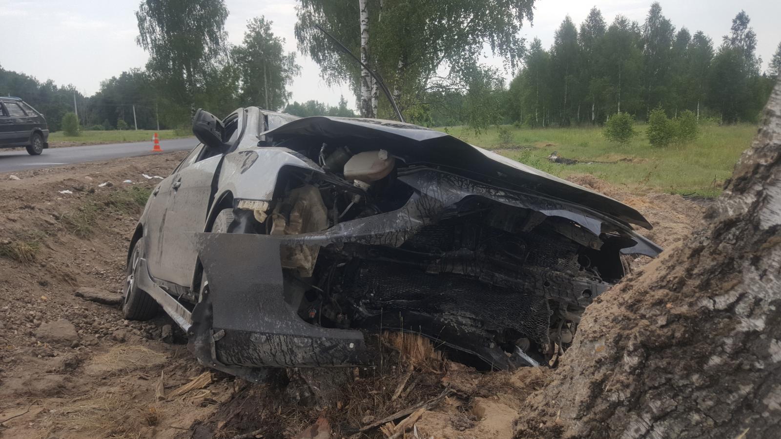В аварии в Жуковском районе пострадали трое