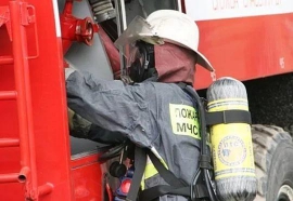 В Жуковском районе при пожаре пострадал человек