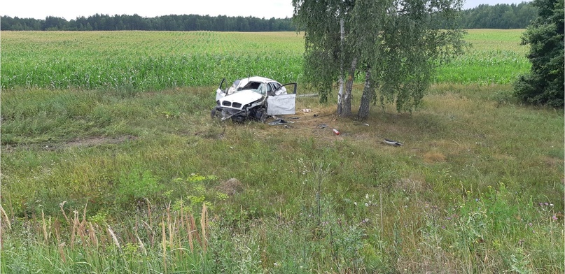 Под Стародубом BMW вылетел с трассы. Водитель в больнице с переломом позвоночника