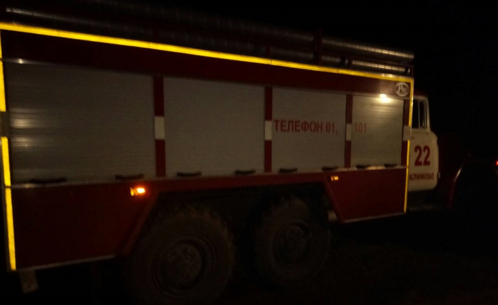 При пожаре в Климовском районе пострадал человек