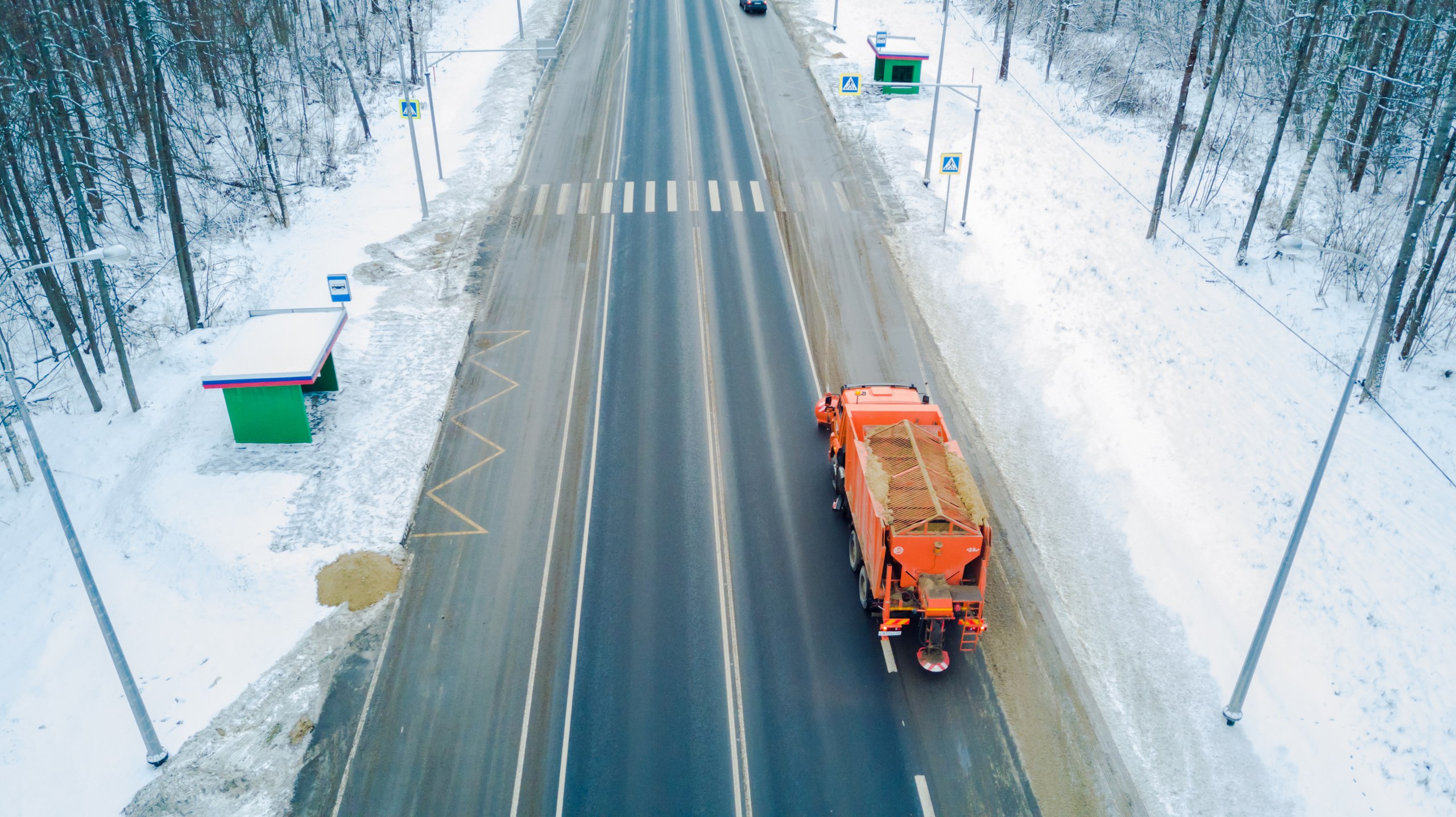 Федеральные дороги в Брянской и соседних областях переведены на зимнее обслуживание