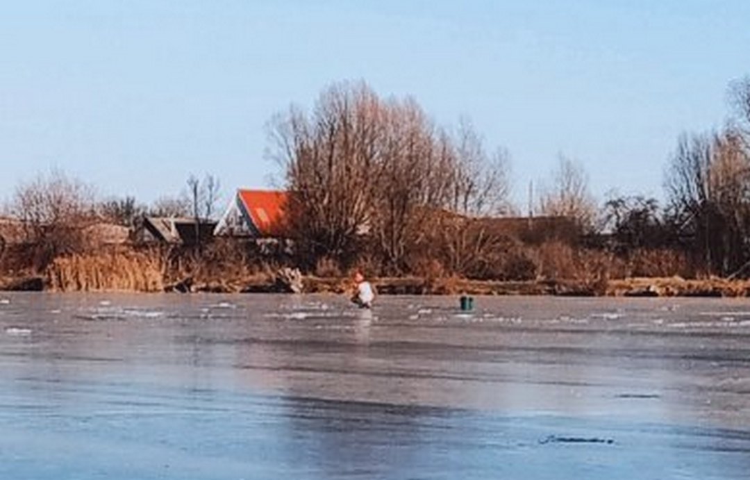 В Брянской области на водоеме заметили первого рыбака-камикадзе