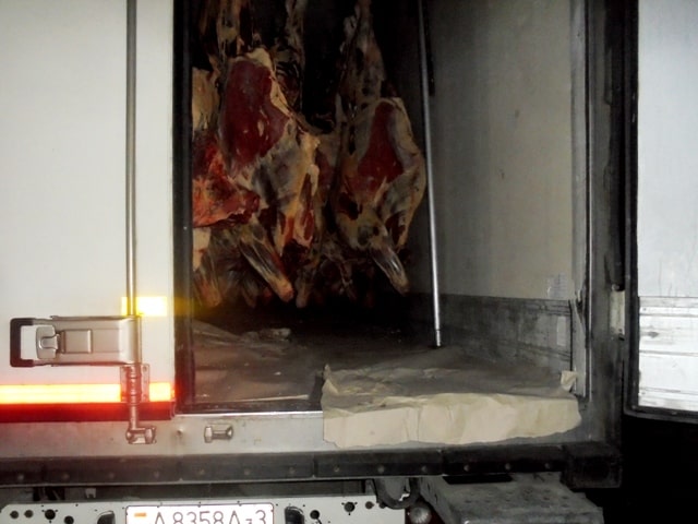 На «Красном Камне» задержали более 16 тонн говядины из Беларуси