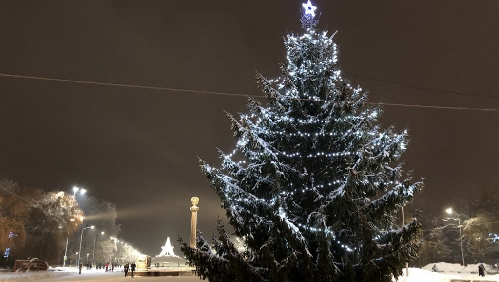 В новогоднюю ночь в Брянске покажут представления на 10 городских елках