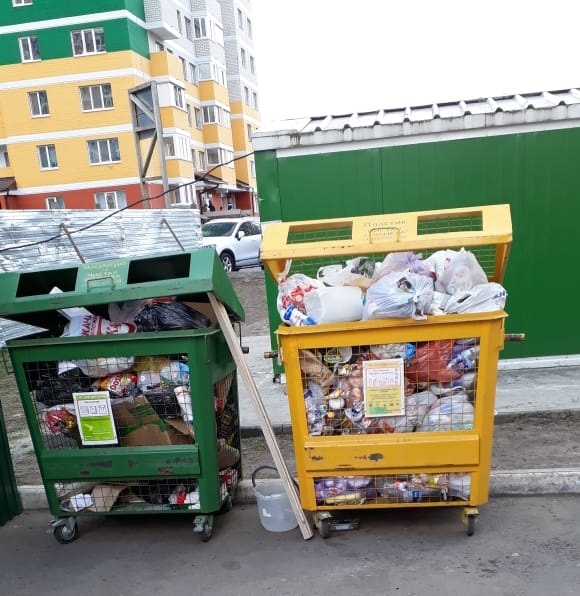 «Чистая планета» просит брянцев не выбрасывать общий мусор в сетчатые контейнеры