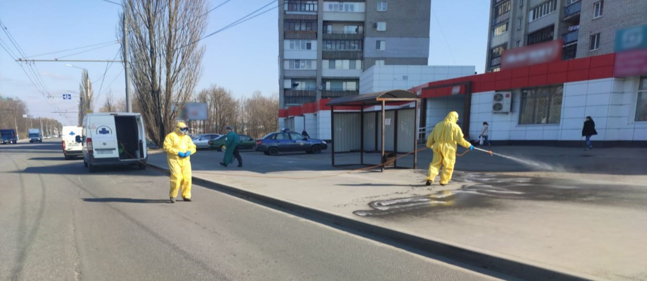 В Брянске продезинфицировали все остановки