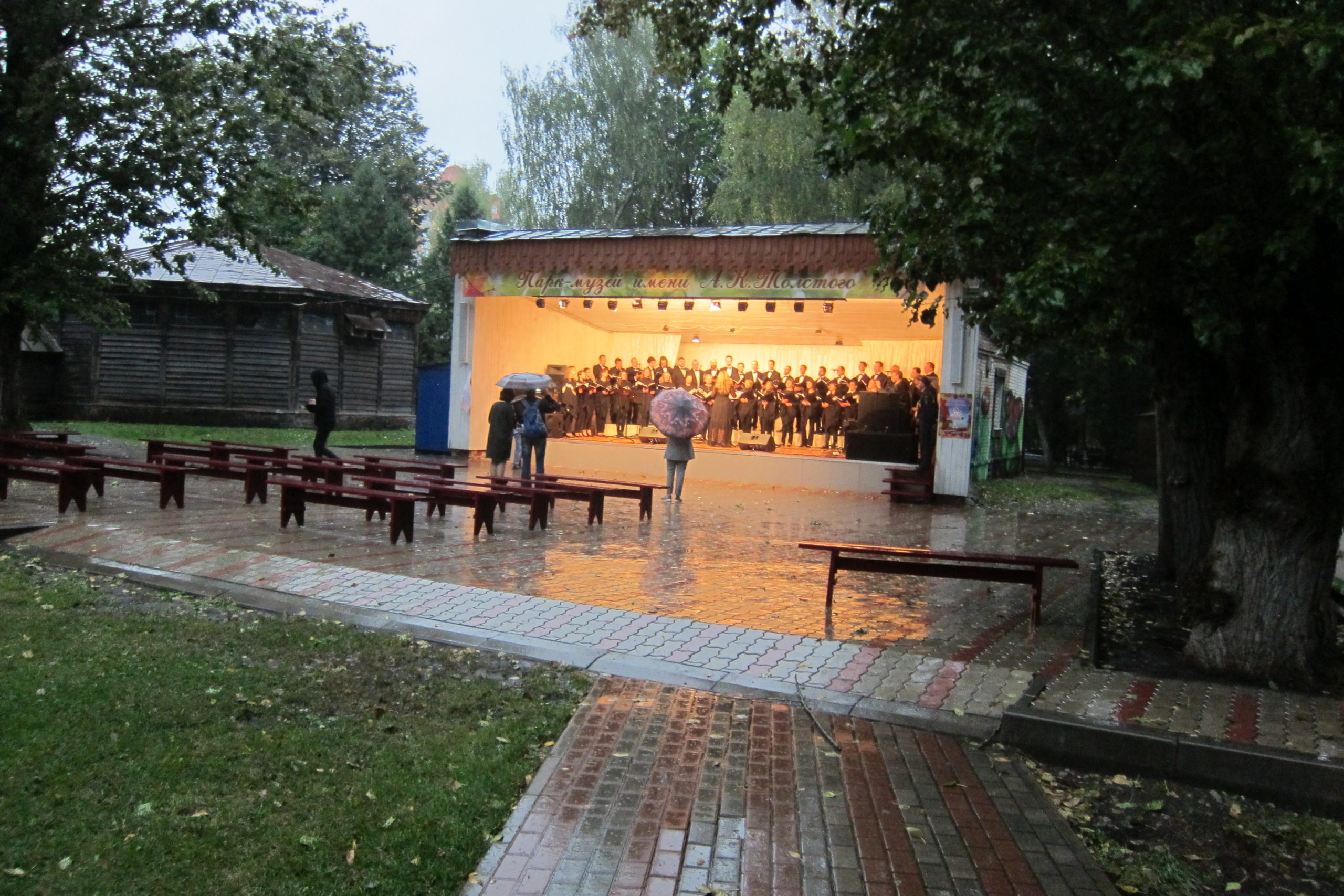 Непогода отменила концерты в парках Брянска