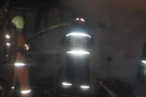 В Жуковском районе ночью сгорела баня