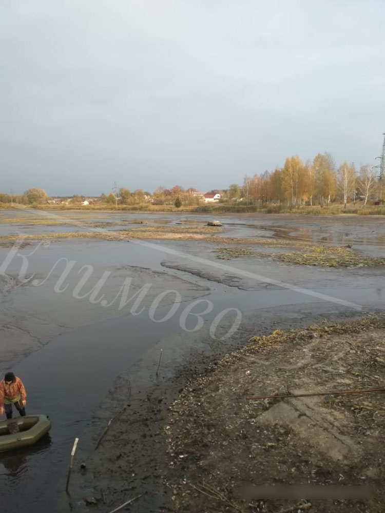В Климово осушили центральное озеро