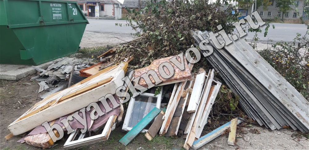 Свалка на улице Коммунистической в Новозыбкове завалена экологически опасными отходами и старой мебелью (ВИДЕО)