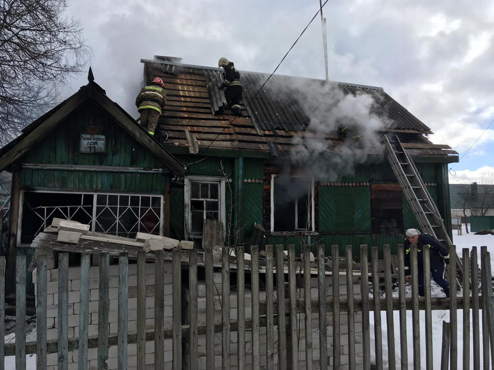 Сгорел жилой дом в Жуковке