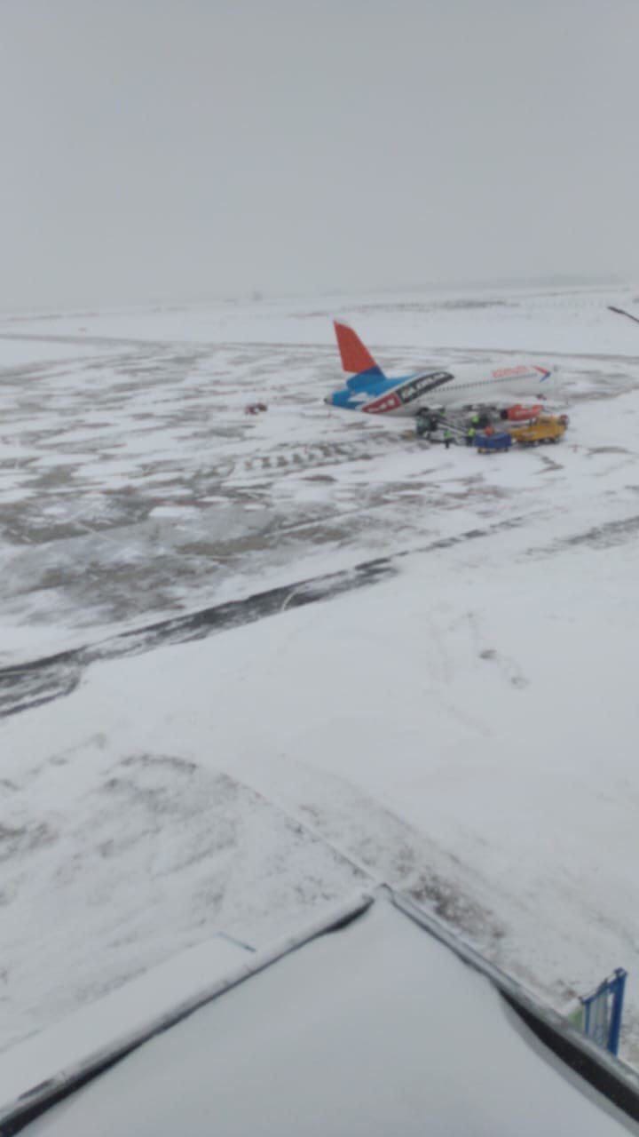 Снегопад не блокировал работу аэропорта «Брянск»