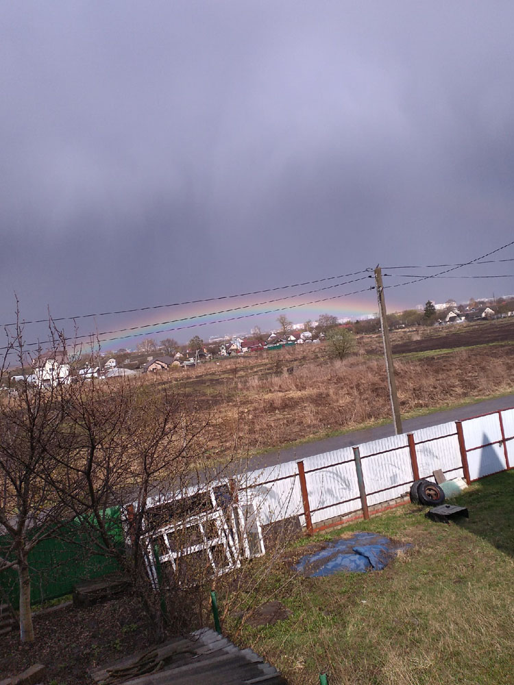Над Брянском сегодня «повисла» огромная радуга