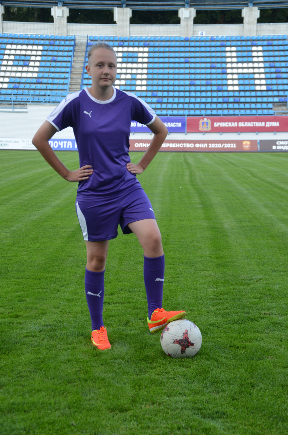 Юная футболистка из Брянска пробилась в «большой футбол»