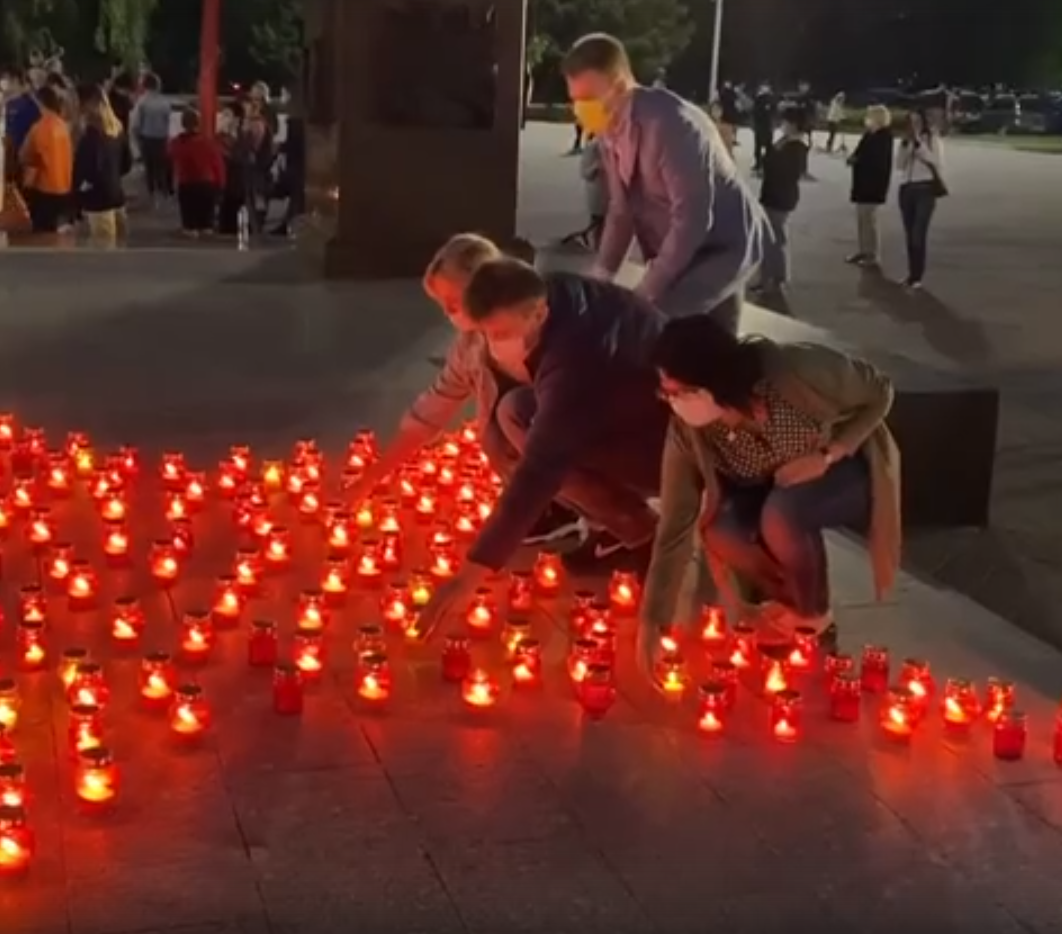 Сегодня ночью в Брянске зажгут пятиконечную звезду из свечей