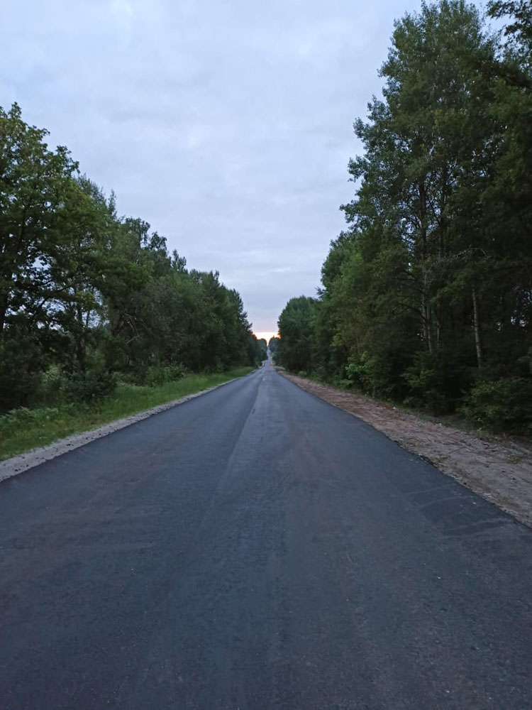 Жители Брянской области опробовали новую дорогу в Дятьковском районе