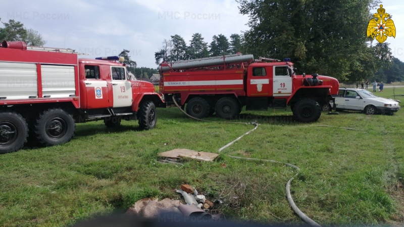 В Дятьковском районе при пожаре пострадал человек