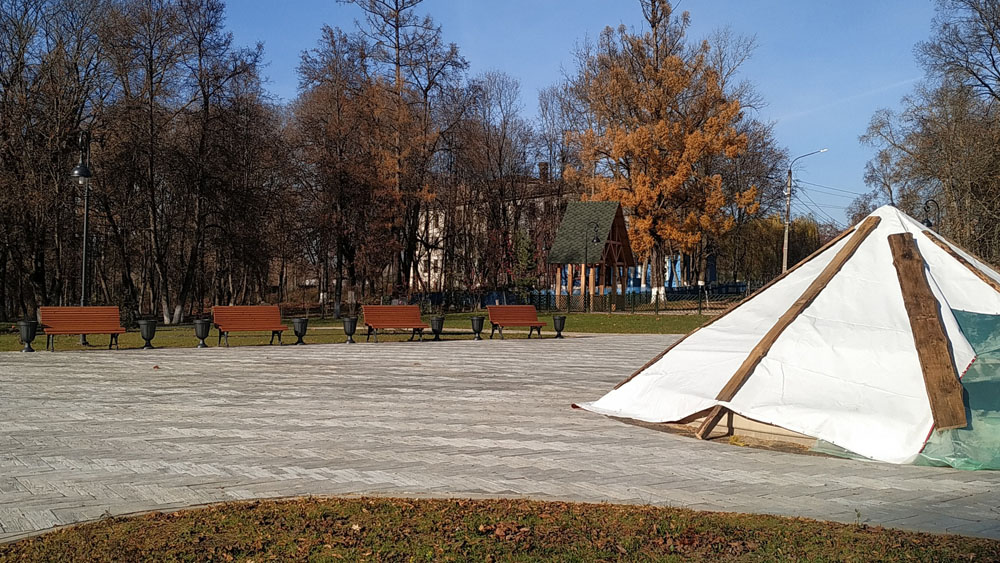 В парке князя Романова в Локте законсервировали фонтаны