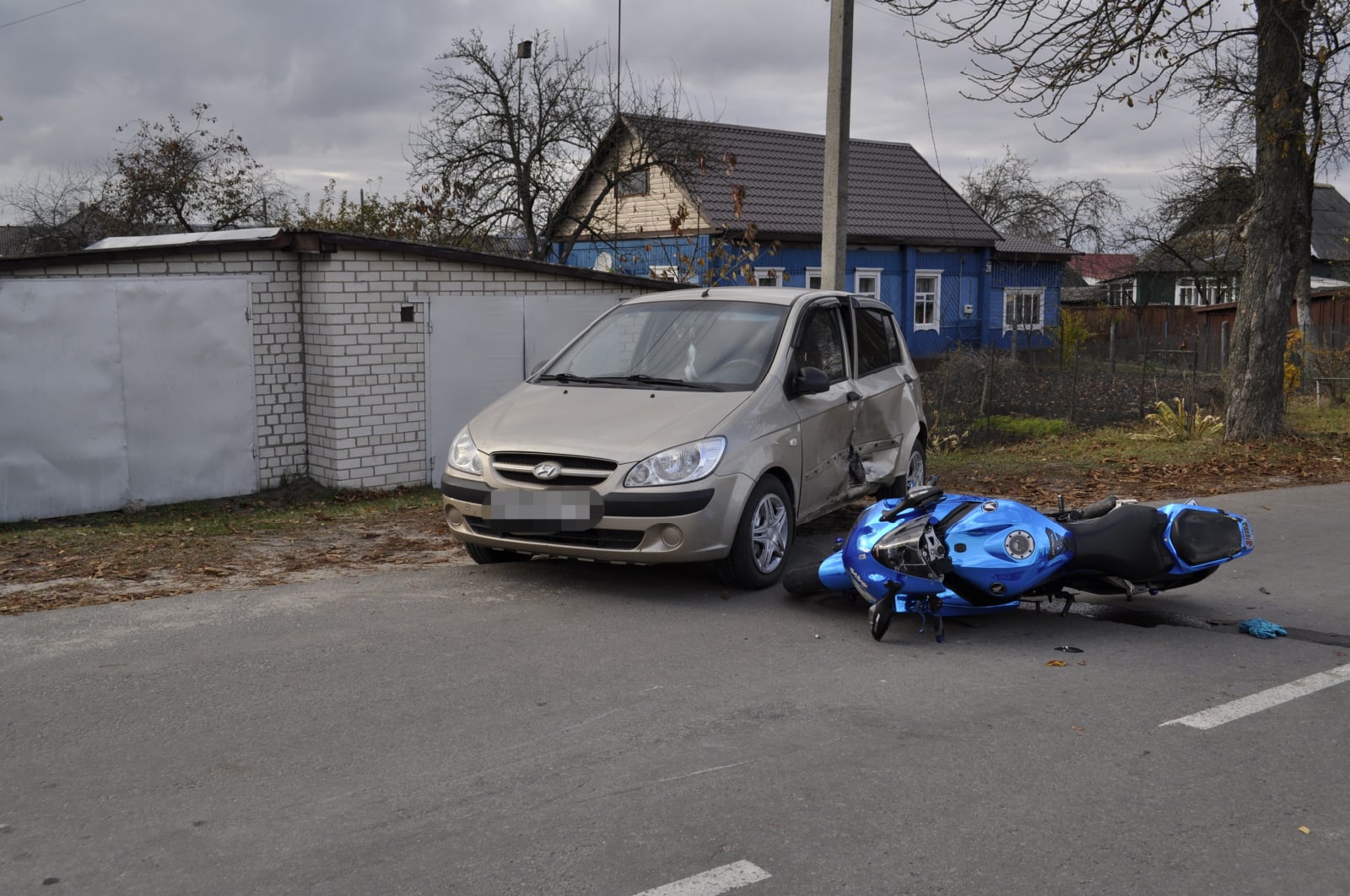 Сегодня в аварии погиб мотоциклист в Брянской области