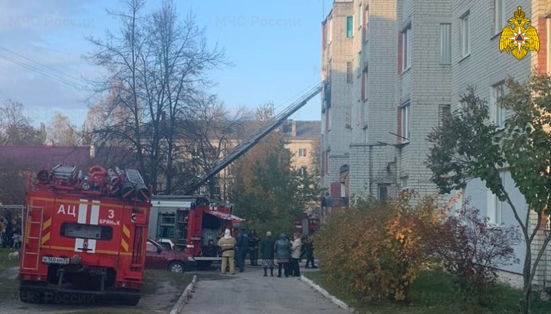 В Брянске при пожаре в квартире травмирован человек