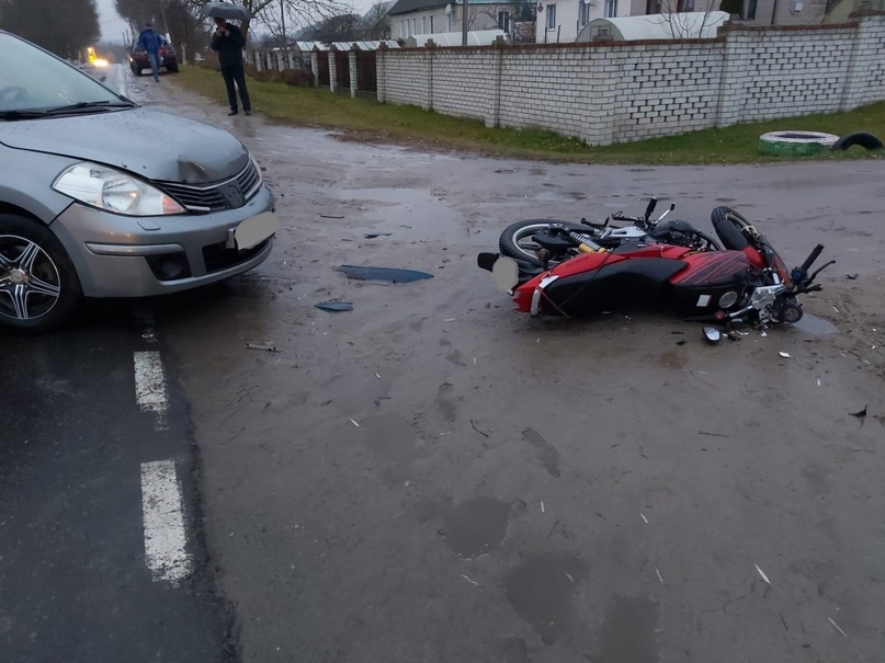 В Сураже иномарка сбила мотоциклиста