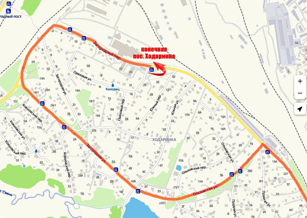 В Брянске изменили схему движения автобусов в направлении Ходаринки