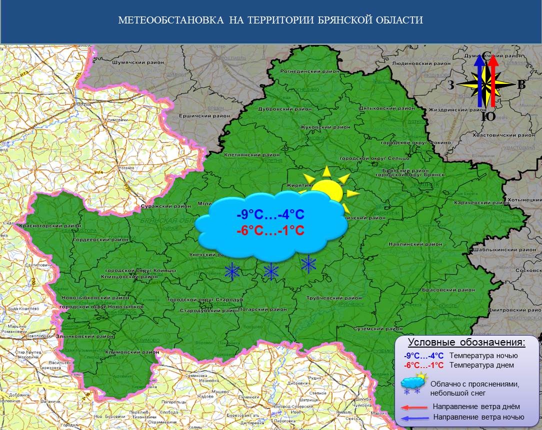 И снова снег в Брянской области