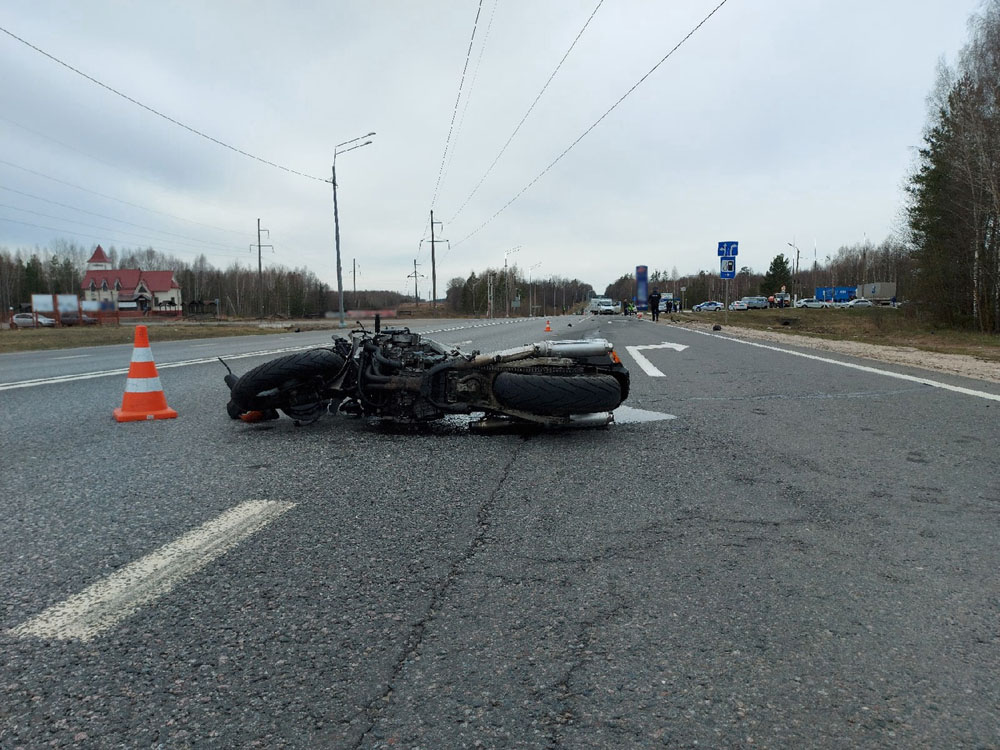 ГИБДД начало проверку по факту гибели мотоциклиста в ДТП в Унечском районе