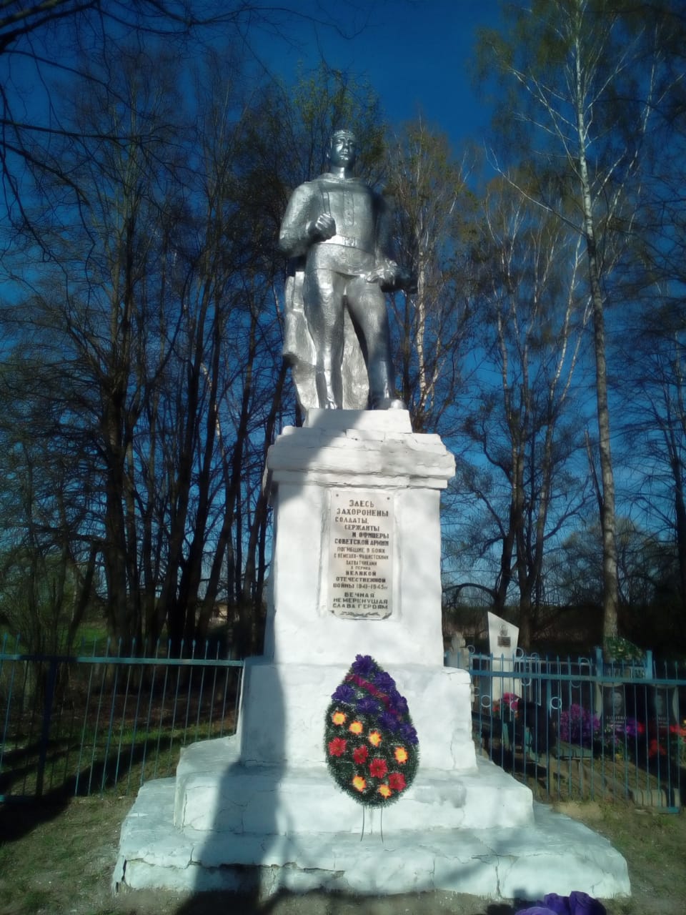 Памятник воинам в селе Почепского района ждет капитального ремонта