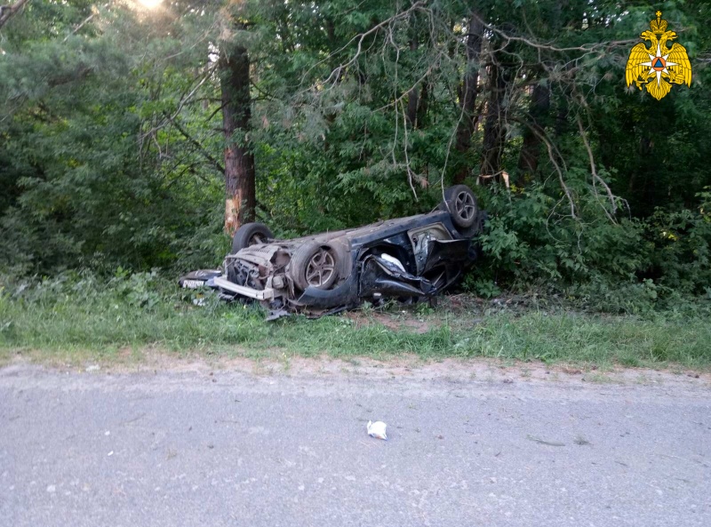 Ранним утром возле поселка Климово произошла жесткая авария