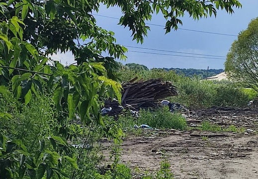 В брянском поселке Нетьинка «мусорный» рецидивист выгрузил КАМАЗ строительных отходов