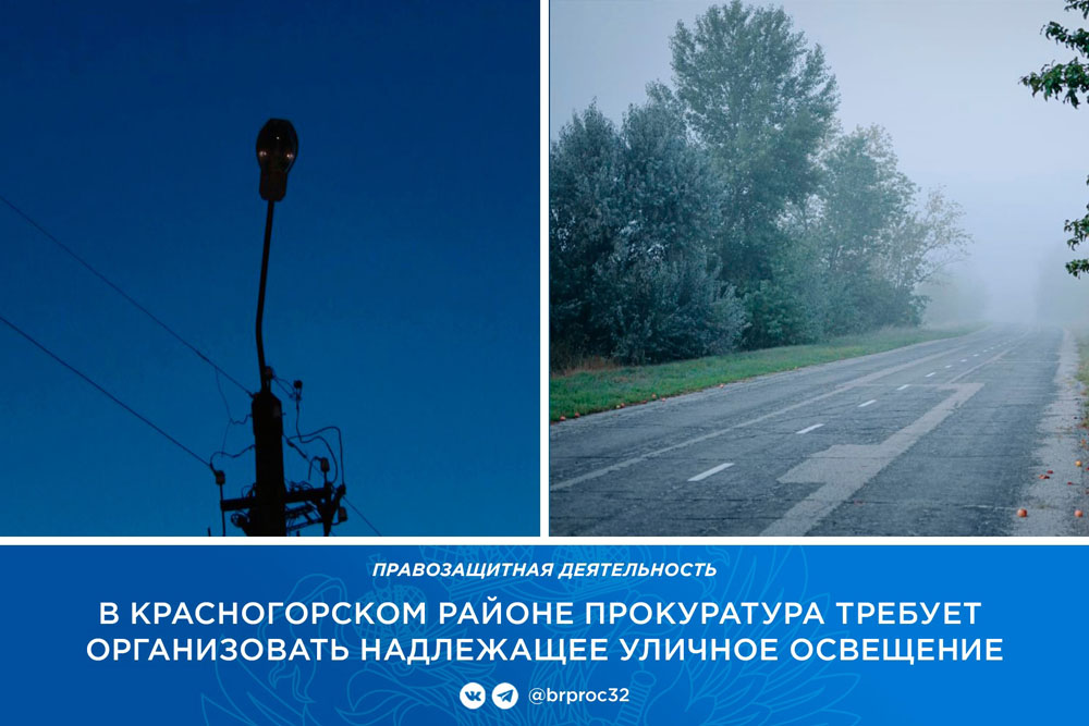 В Красногорском районе нашли деревню без единого фонаря