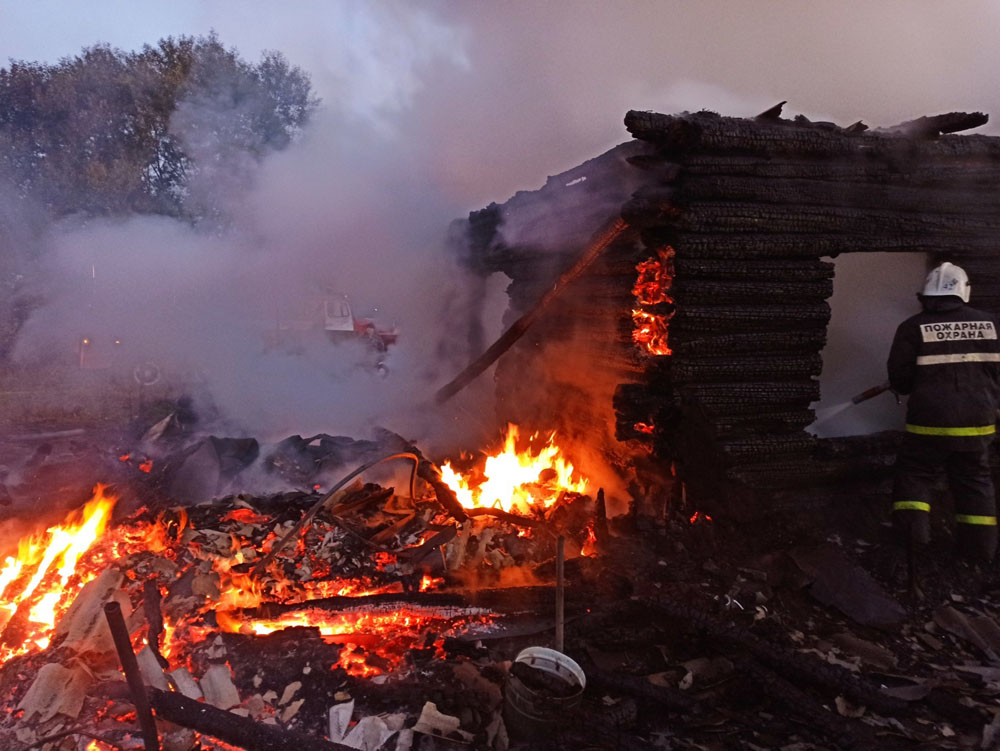 Ранним утром при пожарах в Брянской области погибли два человека