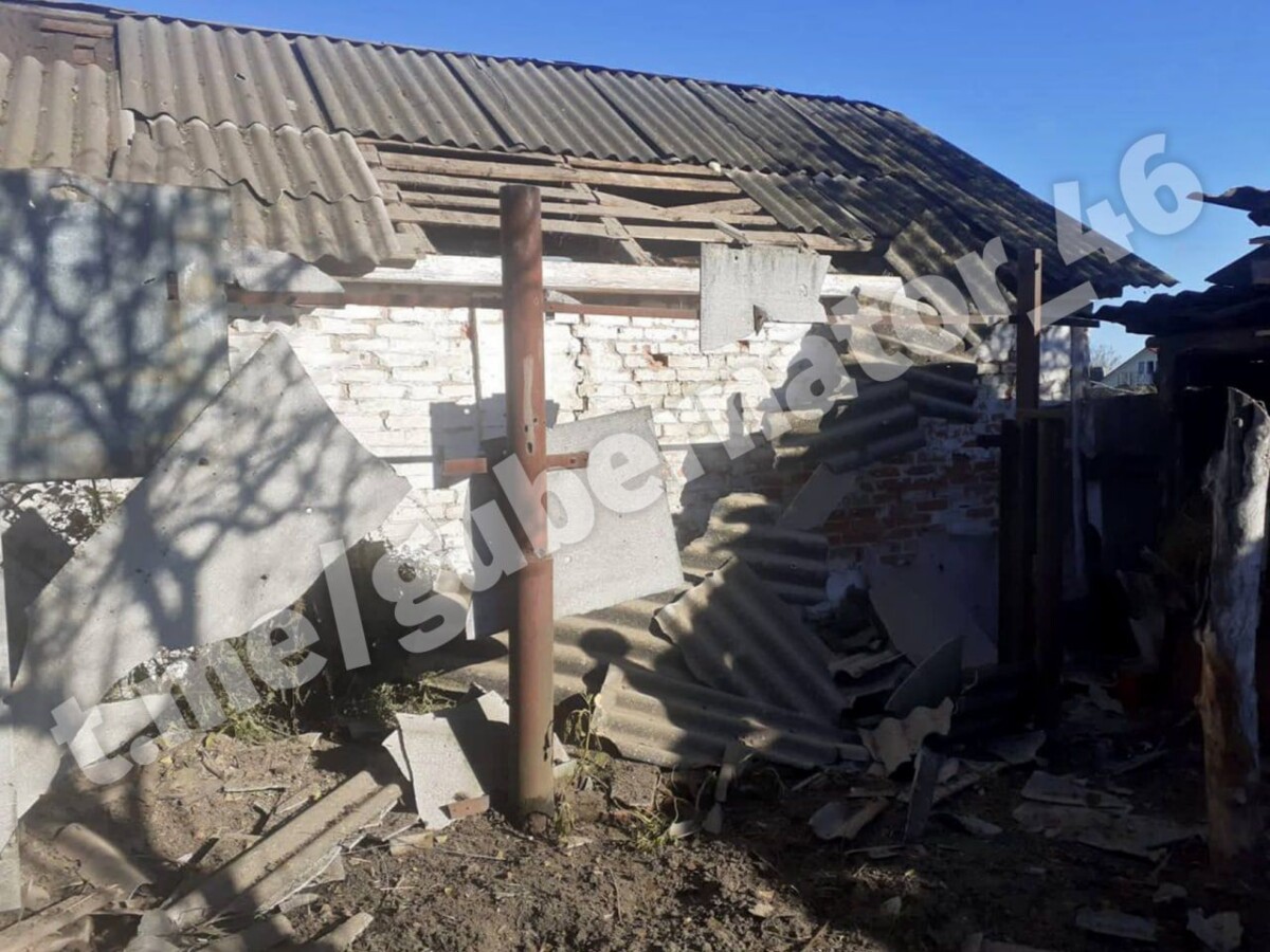 В Курской области показали последствия обстрела Теткино 6 октября