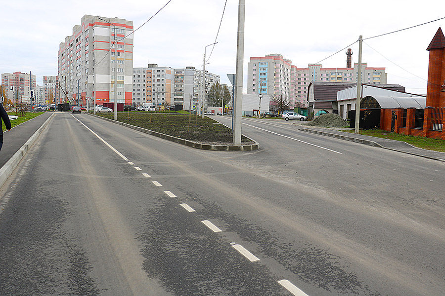 В Брянске похвастались отремонтированной улицей Тельмана